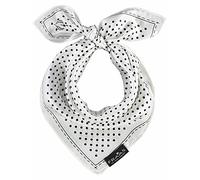 FRAAS Pañuelo de lunares para mujer - Tamaño 51 x 51 cm - Pañuelo de seda de terciopelo para mujer con estampado de lunares - Pañuelo bandana perfecto para el verano