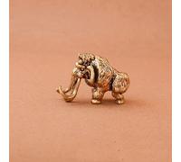 Frabakas Mammoth - Figuras de cobre antiguo de latón para mesa, esculturas, estatuas, centros de mesa, miniaturas, pisapapeles, coleccionables, decoración del hogar, regalos, manualidades, 2,9 cm x