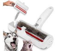 Frabe Cepillo quitapelos de animales reutilizable - Rodillo palanca de pelo para perros y gatos, recoge pelos manual para sofás, alfombras, ropa y caseta - Ecológico, eficaz y sin adhesivos