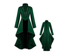 Frac Victorian Women,Frac Victoriano Gótico Mujer,Uniforme de boda de abrigo victoriano | Abrigo Renacentista Steampunk, chaqueta renacentista vintage, chaqueta victoriana Swallow Tail Long Trench