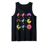 Fracciones de Dona Humor matemático para Profesores, Estudiantes, niños Camiseta sin Mangas