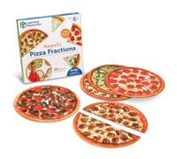 Learning Resources Fracciones de Pizza Magnéticas - Set Didáctico con Guía - Desde 6 Años - Manipulativos Visuales para Matemáticas en Aula y Hogar