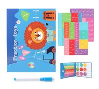 Fracciones Manipulativas, Matematica Montessori, Juegos Matematicas, Juegos Educativos Niños 5 6 7 8 9 Años Montessori, Juguete Educativo de Matemáticas, Juegos de Matemáticas para Niños (León)