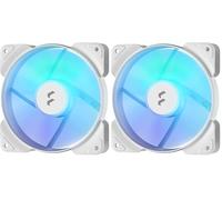 Fractal Design Aspect 12 PWM RGB 120 mm 1200 RPM ventilador de ordenador con marco blanco (Paquete de 2)