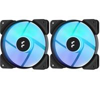 Fractal Design Aspect 12 RGB 120 mm PWM Wide 500,2000 RPM Range Black Frame Computer Fan (Paquete de 2)