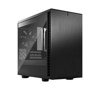 Fractal Design Define 7 Nano Black Brushed Aluminum/Steel Mini ITX Silent Light Tinted Tempered Glass Window Nano Tower Computer Case