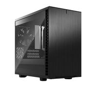 Fractal Design Define 7 Nano Black Brushed Aluminum/Steel Mini ITX Silent Light Tinted Tempered Glass Window Nano Tower Computer Case