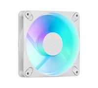 Fractal Design - Dynamic 3 12 Reverse RGB White 120 mm PWM Fan - ARGB Gen 2 Lighting - Reverse Blade Design - Daisy-Chainable Cable - Rifle Bearing