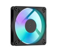 Fractal Design - Dynamic 3 12 RGB Black 120 mm PWM Fan - ARGB Gen 2 Lighting - Swept Blade Design - Daisy-Chainable Cable - Rifle Bearing