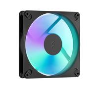 Fractal Design - Dynamic 3 14 RGB Black 140 mm PWM Fan - ARGB Gen 2 Lighting - Swept Blade Design - Daisy-Chainable Cable - Rifle Bearing