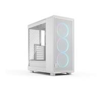 Fractal Design Epoch White RGB - Cristal Templado Claro - Panel Frontal de Malla - Tres Ventiladores Momentum 12 RGB Incl. - Interior Espacioso - Soporte ATX/mATX/ITX