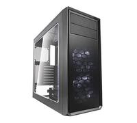 Fractal Design Focus G , Mid Tower Computer Case , ATX , High Airflow , 2X Fractal Design Silent LL Series 120mm White LED Fans Included , USB 3.0 , Window Side Panel , Grey