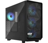 Fractal Design Meshify 2 Lite RGB Black ATX Flexible Light Tinted Tempered Glass Window Mid Tower Computer Case