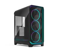 Fractal Design Meshify 3 Ambience Pro RGB - Caja de PC ATX, Negro con Cristal Templado, Iluminación ARGB Gen 2, Panel Frontal de Malla, Compatible Radiador 280/360 mm