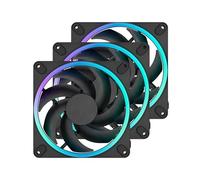 Ventilador Fractal Design Momentum 14 140mm 1800RPM 8 Pinos RGB Negro (3 Pack)