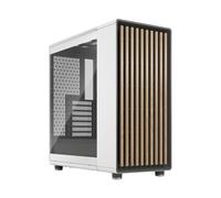 Fractal Design North Chalk White Tempered Glass Clear - Wood Oak Front - Glass S