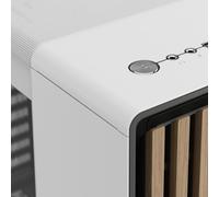 Caja ATX North (tinte transparente de vidrio templado blanco tiza) - DESIGN FRACTAL