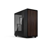 Fractal Design North XL RC Charcoal Black TG Dark - Compatible Placa Base Inversa - 3 Ventiladores Aspect 140mm - USB Tipo C - Negro Carbón TG