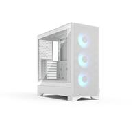 Fractal Design Pop 2 Air White RGB - Cristal Templado - Caja de PC Gaming con Flujo de Aire de Alto Rendimiento - Panel Frontal de Malla - Tres Ventiladores RGB de 120 mm - ATX/mATX/ITX