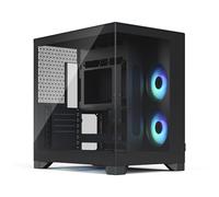 Fractal Design Pop 2 Vision Black RGB Caja PC Gaming con Vidrio panorámico - Diseño de Doble cámara - 4 Ventiladores RGB Reverse - ATX/E-ATX/mATX/ITX