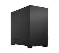 Fractal Design Pop Mini Silent Negro sólido | Gabinete pc gaming ultra silencioso, panel de vidrio templado, torre pc compacta con 3 ventiladores de 120 mm incluidos