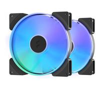 Pack 2x 180mm Ventilador Diseño Prisma AL-18 ARGB PWM 1200RPM 4 Pines - FRACTAL