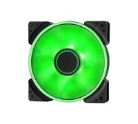 Fractal Design Prisma SL,12 - 120mm Ventilador de computadora , Seis LED verdes de colores vibrantes , Optimizado para una alta ventilación , LLS,Rodamientos , TripWire Technology , Verde (Single)