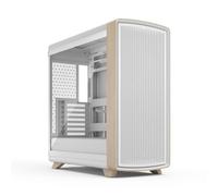 Fractal Design Summit Chalk White TG Clear Tint - Caja para PC Gaming | Incluye tres ventiladores Momentum, detalles curvos de madera y un frontal de malla para un flujo de aire óptimo.
