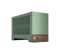 Fractal Design Terra Jade - Wood Walnut Front Panel - Small Form Factor - mITX Gaming Case - PCIe 4.0 Riser Cable - USB Type-C - Anodized Aluminum Panels