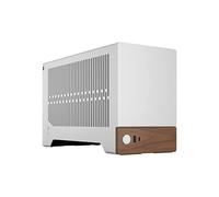 Fractal Design Terra Silver - Wood Walnut Front Panel - Small Form Factor - mITX Gaming Case - PCIe 4.0 Riser Cable - USB Type-C - Anodized Aluminum Panels