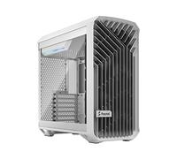 Fractal Design Torrent Compact White - Clear Tint Tempered Glass Side Panel - Open Grille for Maximum Air Intake - Two 180mm PWM Fans Included - Type C - ATX Airflow Mid Tower PC Gaming Case