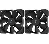 Fractal Design Ventilador Aspect 12 PWM Negro 120mm, Alto Flujo de Aire, Rango 500-2000 RPM, Enfriamiento Silencioso, Eficiencia Mejorada, Montaje Fácil para PC (Paquete de 2)