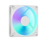 Fractal Design - Ventilador Dynamic 3 14 RGB White 140 mm PWM | Iluminación ARGB Gen 2 personalizable, diseño de aspas Swept Blade silencioso, rodamiento Rifle y conexión Daisy-Chain