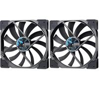 Fractal Design Ventilador Venturi HF, 14 cm Negro, Alta Ventilación Silenciosa, Optimización Flujo Aire, Rodamientos FDB, Amortiguación Vibraciones, Innovador, 140 mm (Paquete de 2)