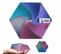 Fractal Fidget Hexagon Antiestrés Impreso en 3D Ideas de Regalo Adultos - Cumpleaños Navidad Fiestas Ansiedad Formato de Bolsillo Oficina Pequeño Ligero Gadget