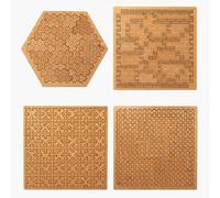 Fractal Puzzles for Adults, Fractal Tray Puzzle Unique Portable Irregular Creative Labyrinth Impossible Difficult Thinking Challenging with Frame for Family Party (Style 5)