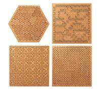 Fractal Tray Puzzle, 2026 New Hard Irregular Wooden Jigsaw Fractal Puzzle for Adults, Reverse Thinking Challenging with Frame Mind (4PCS)