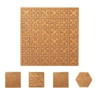 Fractal Tray Puzzle, 2026 New Hard Irregular Wooden Jigsaw Fractal Puzzle for Adults, Reverse Thinking Challenging with Frame Mind (A)