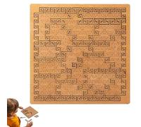 Fractal Tray Puzzle for Adults, Mind Bending Wooden Jigsaw Puzzle, Unique Irregular Labyrinth, Hard Difficult Wooden Jigsaw Puzzles for Adults (BB)