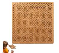Fractal Tray Puzzle for Adults, Mind Bending Wooden Jigsaw Puzzle, Unique Irregular Labyrinth, Hard Difficult Wooden Jigsaw Puzzles for Adults (CC)