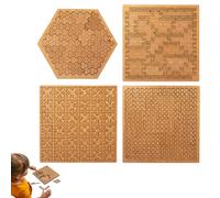Fractal Tray Puzzle for Adults, Mind Bending Wooden Jigsaw Puzzle, Unique Irregular Labyrinth, Hard Difficult Wooden Jigsaw Puzzles for Adults (All)