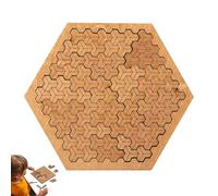 Fractal Tray Puzzle, Wooden Fractal Tray Puzzles, Portable Impossible Reverse Thinking Challenging Puzzle, Reverse Thinking Challenging Irregular for Puzzles Enthusiasts (A#)