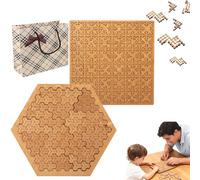 Fractal Tray Puzzles, 2026 New Reverse Thinking Puzzles, Unique Irregular Creative Labyrinth Impossible Difficult, with Frame for Brain Training Games (2PCS-1)