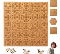 Fractal Tray Puzzles - Fractal Puzzles for Adults, Creative Labyrinth Impossible Difficult Thinking Challenging (Square)