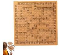 Fractal Tray Puzzles, Fractal Tray Puzzle Wooden Brain-Teaser, Mind Bending Jigsaw Puzzle, Hard Difficult Wooden Jigsaw Puzzles, Reverse Thinking Challenge for Adults (C)