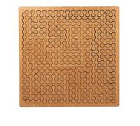 Fractal Tray Puzzles, Mind Bending Wooden Jigsaw Puzzle, Hard Irregular Wooden Jigsaw Fractal Puzzle Challenge, Challenging No-Image Puzzle for Family Party (#C)