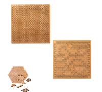Fractal Tray Puzzles, Mind Bending Wooden Travel Jigsaw Puzzle, Portable Impossible Reverse Thinking Challenging No Image Puzzle, Advanced Logic Games (BD)
