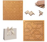 Fractal Tray Puzzles, Unique Irregular Creative Labyrinth Impossible Difficult, Mind Bending Wooden Jigsaw Puzzle, for Adults Reverse Thinking Challenging Irregular Jigsaw with Frame (2PCS-5)