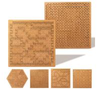 Fractal Tray Puzzles, Unique Irregular Wooden Labyrinth, Difficult Challenging Impossible Puzzle for Adults, Reverse Thinking No Image Puzzle, Mind Games for Family Party Gift (2E)