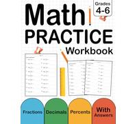 Fractions, Decimals And Percents Workbook For Grades 4-6 With Answers Key: Fractions, Decimals & Percents Math Practice Problems For Kids Ages 9-12 ... Decimals & Percents Worksheets For Grades 4-6